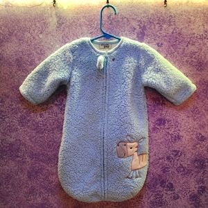 Chick Pea Blue Baby Sleep Sack with Camel Design